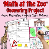 6th Grade Geometry Math Project - Area, Perimeter, Surface
