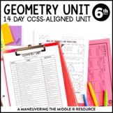 Geometry Unit | Area, Composite Figures, Nets, and Volume for 6th Grade Math
