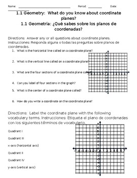 Preview of 6th Grade Geometry Unit Worksheets
