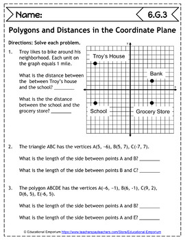 6Th Grade Geometry Worksheets ⭐ Math Activities By Educational Emporium