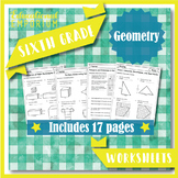 6th Grade Geometry Worksheets ★ Math Activities