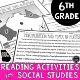 6th Grade Georgia Social Studies Reading Activities BUNDLE