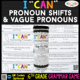 6th Grade Grammar Game | Correcting Pronoun Shifts & Vague
