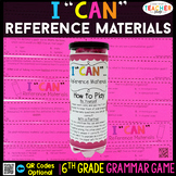 6th Grade Grammar Game | Reference Materials