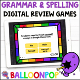 6th Grade GRAMMAR & SPELLING BalloonPop™ Digital Review Ga