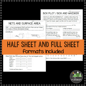 6th Grade Guided Math Notes - Alligned to Common Core Standards | TpT