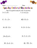 6th Grade Halloween Math