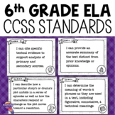 6th Grade ELA CCSS I Can Posters | Language Arts