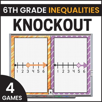 Preview of 6th Grade Inequalities Games - 6th Grade Math Games - Digital Math Games