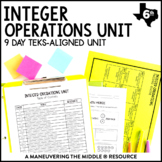 Integer Operations Unit | Add, Subtract, Multiply, & Divid