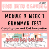 6th Grade Into Reading Grammar Test: M.9 W.1 Capitalizatio