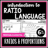 6th Grade Introduction to Ratios and Ratio Language Lesson