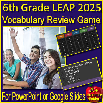 6th Grade Leap 2025 Test Prep Vocabulary Practice Review Game Tpt