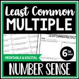 6th Grade Math Least Common Multiple Lesson & Assessment, 