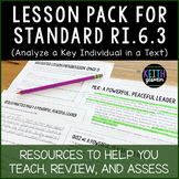 6th Grade Lesson Pack for RI.6.3 (Analyze a Key Individual