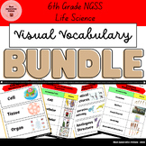 6th Grade Life Science Visual Vocabulary BUNDLE (ESL)