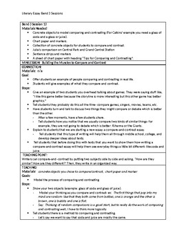 Preview of 6th Grade Lucy Calkins Literary Essay Writing Unit Bend 3 'Cheat Sheets'