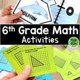 6th Grade Math Activities Bundle