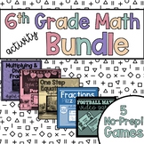 6th Grade Math Activity Bundle