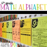 6th Grade Math Alphabet