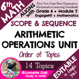 6th Grade Math Arithmetic Operations Unit Plan Scope & Seq