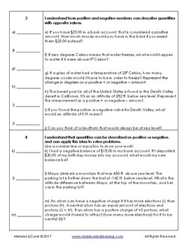 6th Grade Math Assessment with Proficiency Scales - Distance Learning