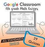 6th Grade Math Assessments ⭐ Digital Math Quizzes for Goog