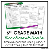 6th Grade Math Benchmark Tests Math Diagnostic Assessments