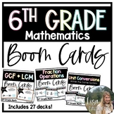 6th Grade Math Boom Cards Bundle - Digital Task Cards