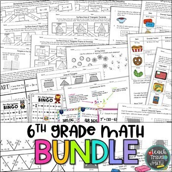 Preview of 6th Grade Math Bundle