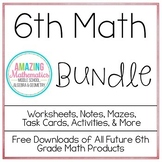 6th Grade Math Bundle ~ All My 6th Grade Math Products at 