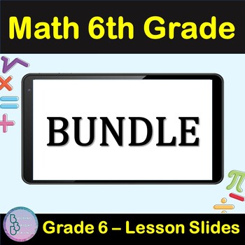 Preview of 6th Grade Math Bundle | Fractions Ratio Geometry Multiplication Division Algebra