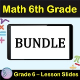 6th Grade Math Bundle | Fractions Ratio Geometry Multiplic