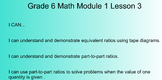 6th Grade Math Common Core Module 1 Smart Notebook Lessons