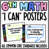 6th Grade Math Common Core State Standards Math Posters | 