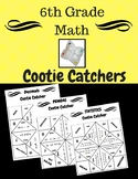 6th Grade Math Cootie Catchers