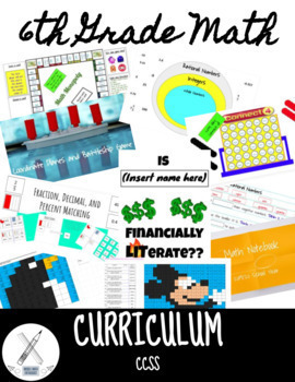 Preview of 6th Grade Math Curriculum Bundle - CCSS