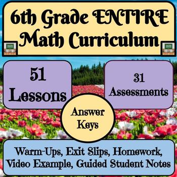 Preview of 6th Grade Math Curriculum and Assessments
