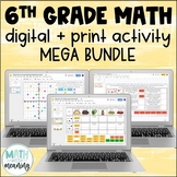6th Grade Math DIGITAL Activity Mega Bundle for Google Drive