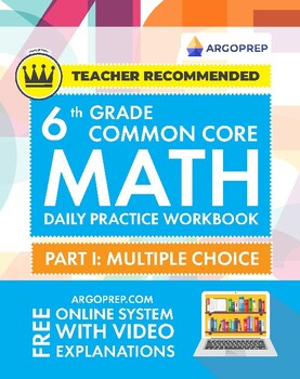 Preview of 6th Grade Daily Practice Math Workbook: (150 pages eBook + video explanations)