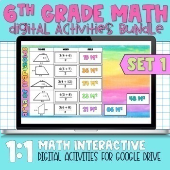 Preview of 6th Grade Math Digital Activities Bundle