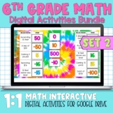 6th Grade Math Digital Activity Bundle