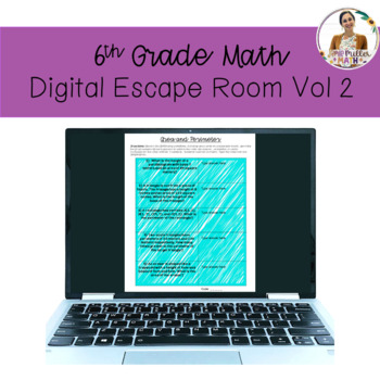 Preview of 6th Grade Math Digital Escape Room Volume 2