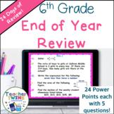 6th Grade Math End-of-Year Review Warm-Ups