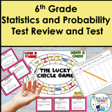 6th Grade Math End-of-Year Statistics Review Game/Task Car