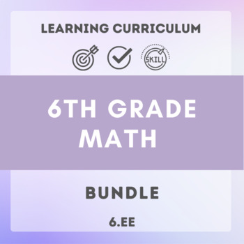 Preview of 6th Grade Math Expressions and Equations Full Unit Bundle