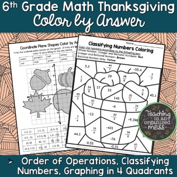 6th grade math coloring pages teaching resources tpt