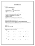 6th Grade Math Final Exam Assessment - Pre-algebra, Intege