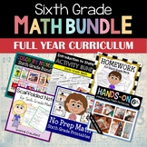 6th Grade Math Full Year Curriculum Bundle | Interactive N