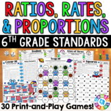 6th Grade Math Review Games Equivalent Ratios Tables, Prop
